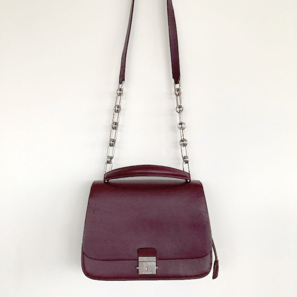 Michael Kors Collection Mia Calf Leather Shoulder